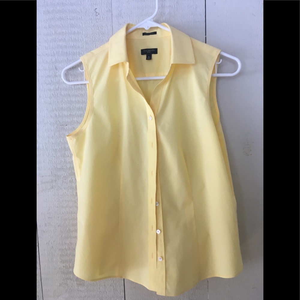 Sleeveless Talbots button down